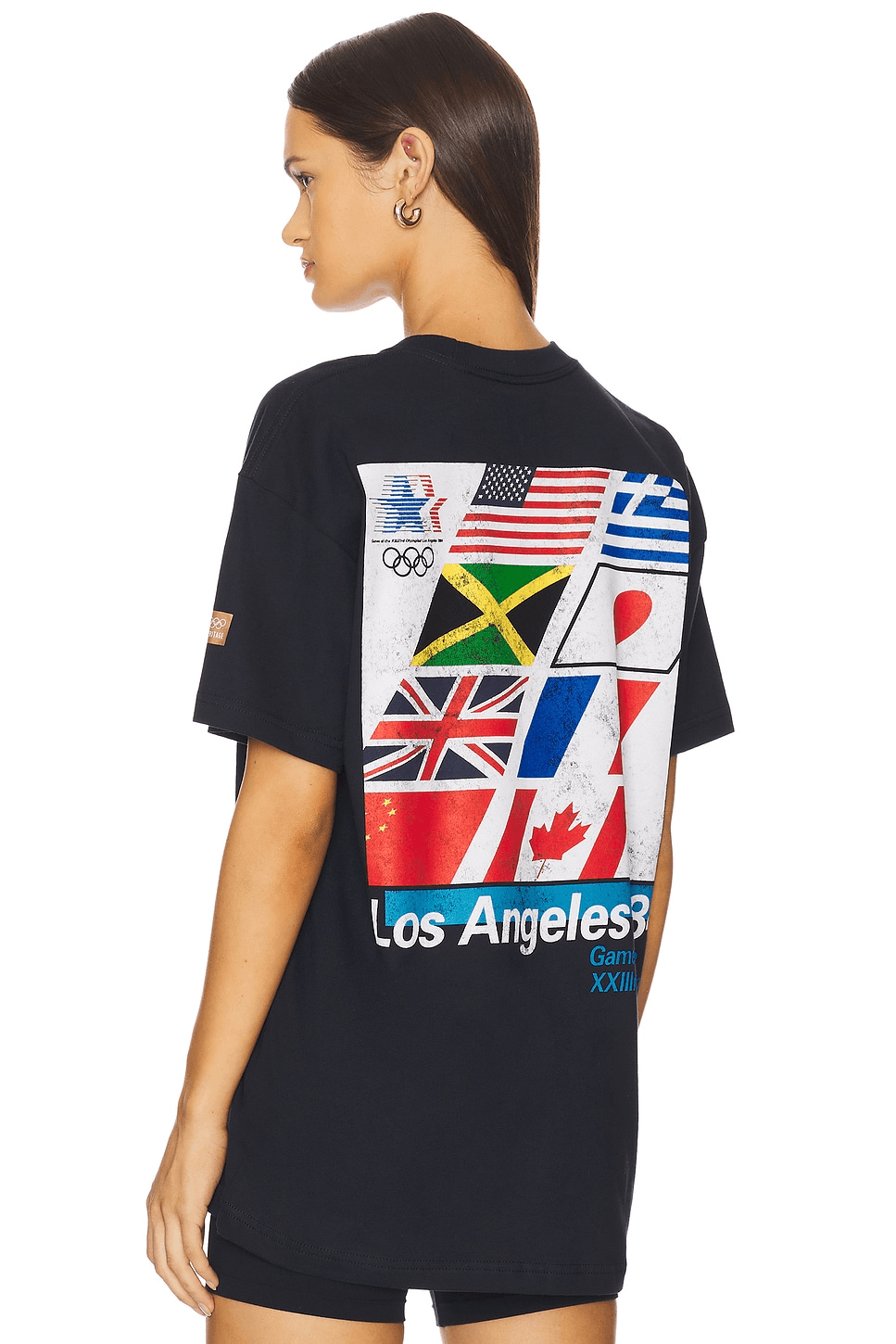 Los Angeles 84 Emblem And Flags Tee - Image 1