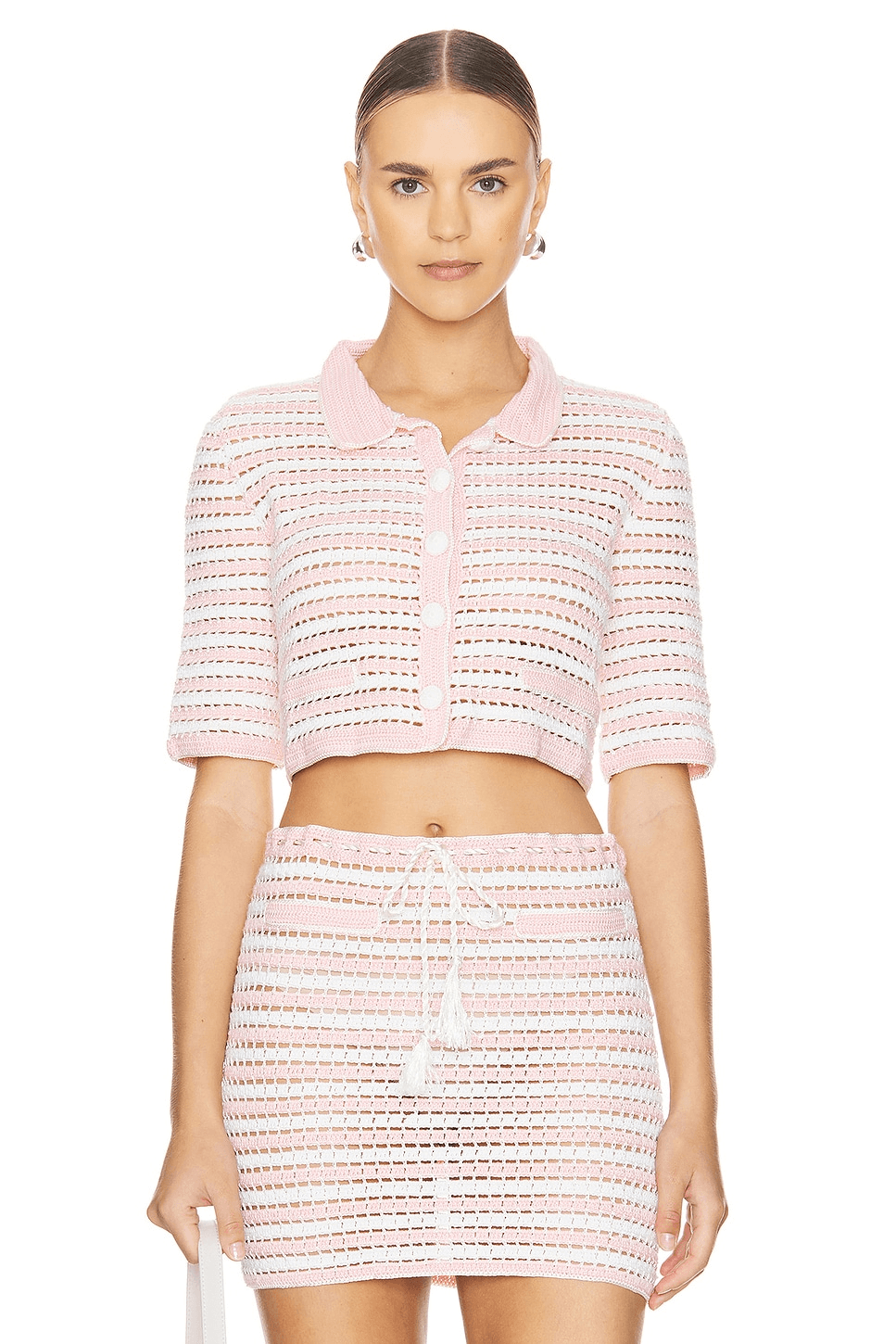x REVOLVE Crochet Cropped Cardigan - Image 1