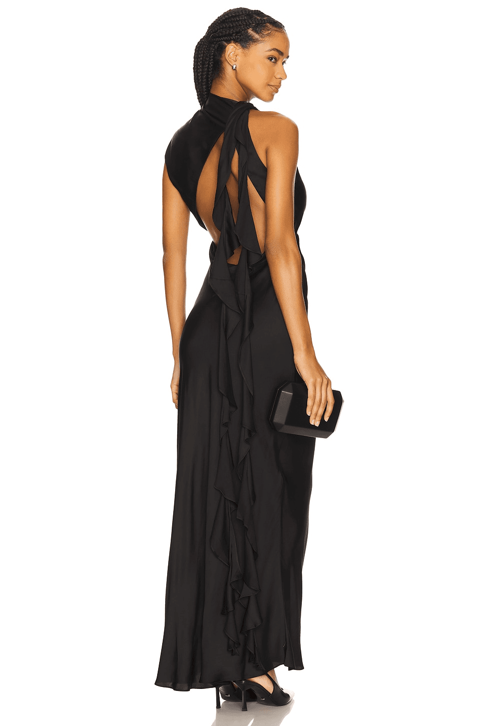 Agnes Draped Ruffle Maxi Dress - Image 1