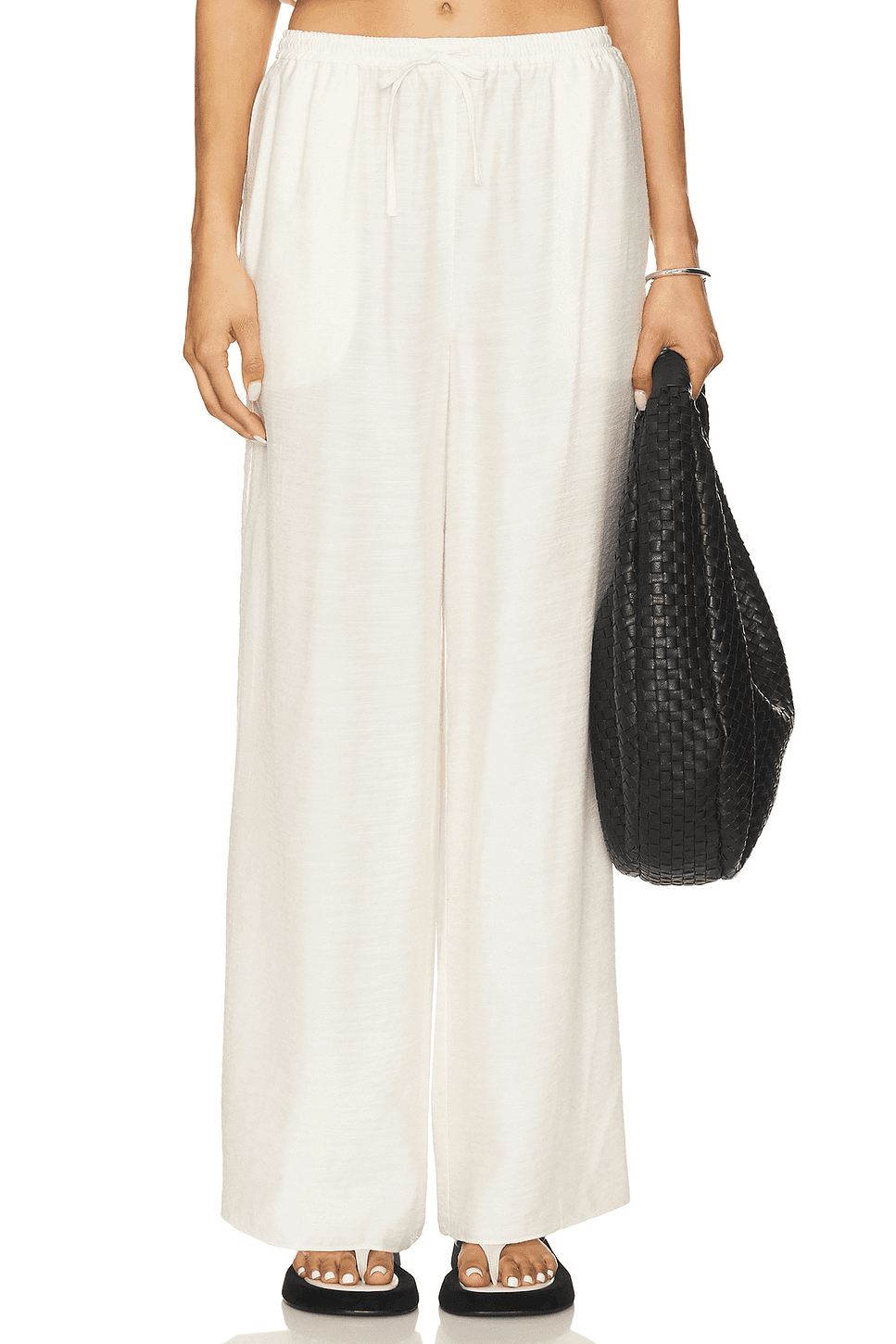 Textured Gauze Wide Leg Pant - Image 1
