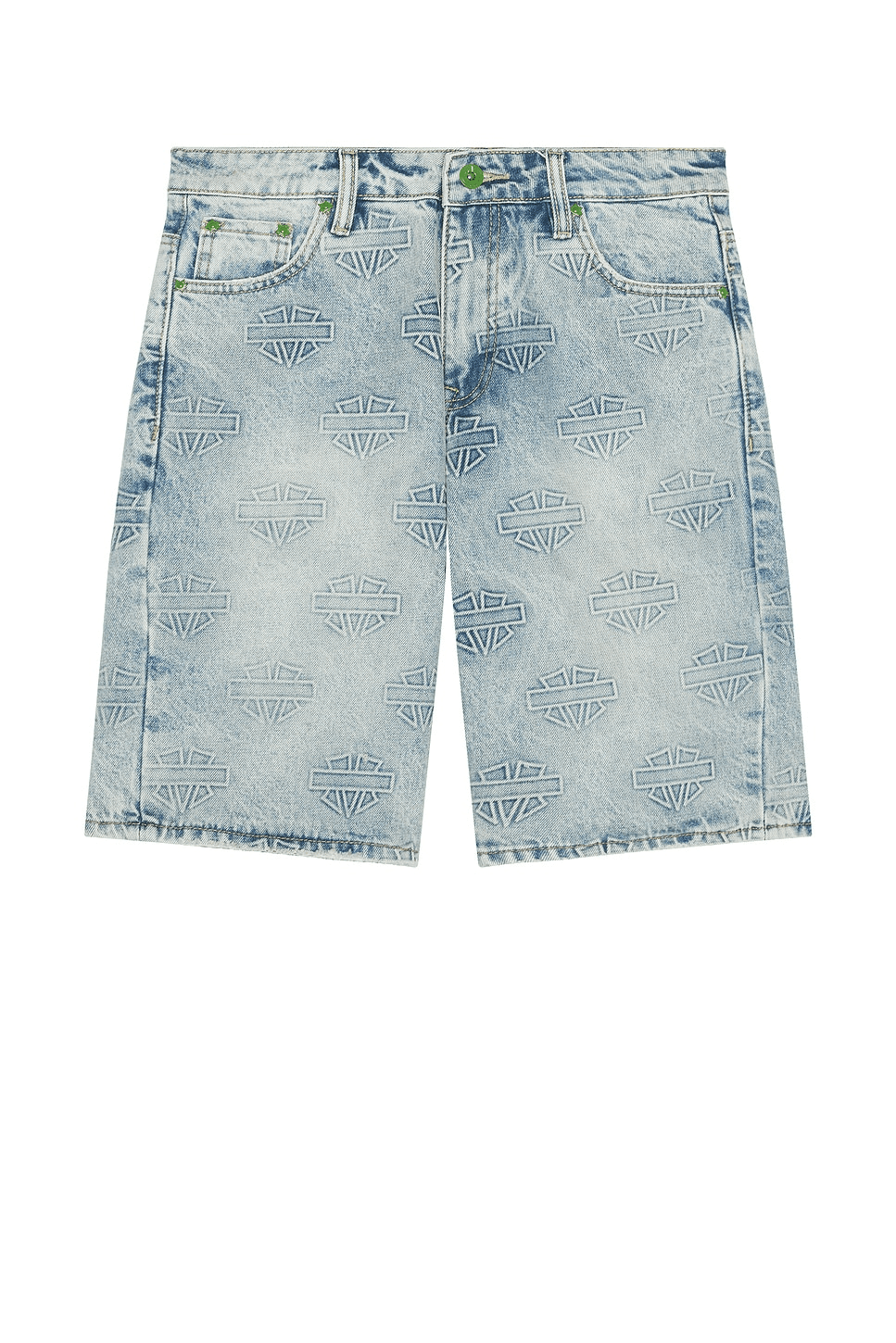 M Shield Debossed Pattern Shorts - Image 1