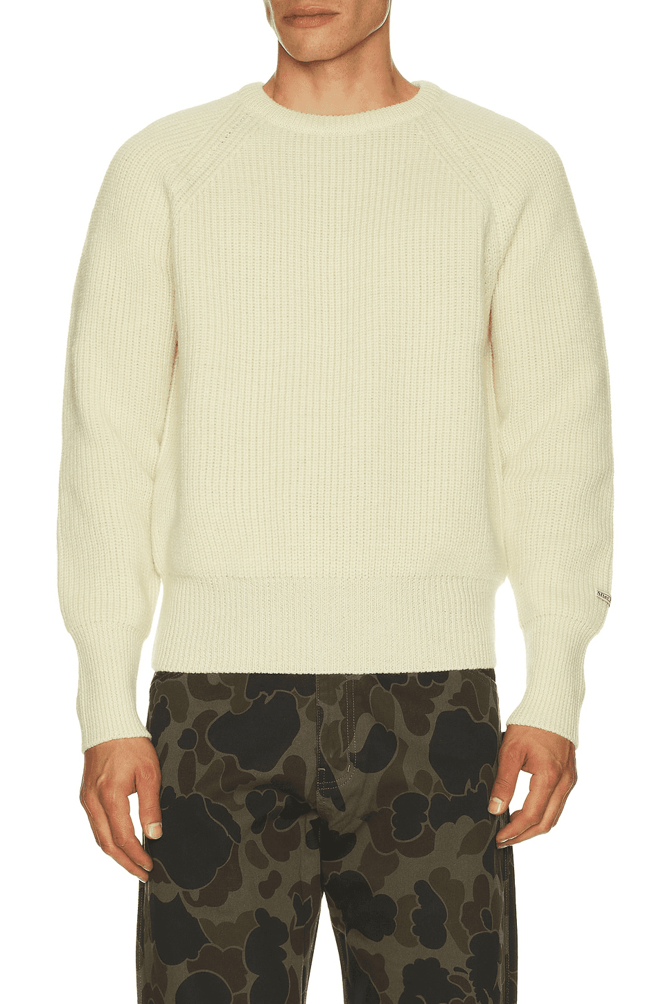 Rover Patched Knit Crew Neck Sweater - Image 1