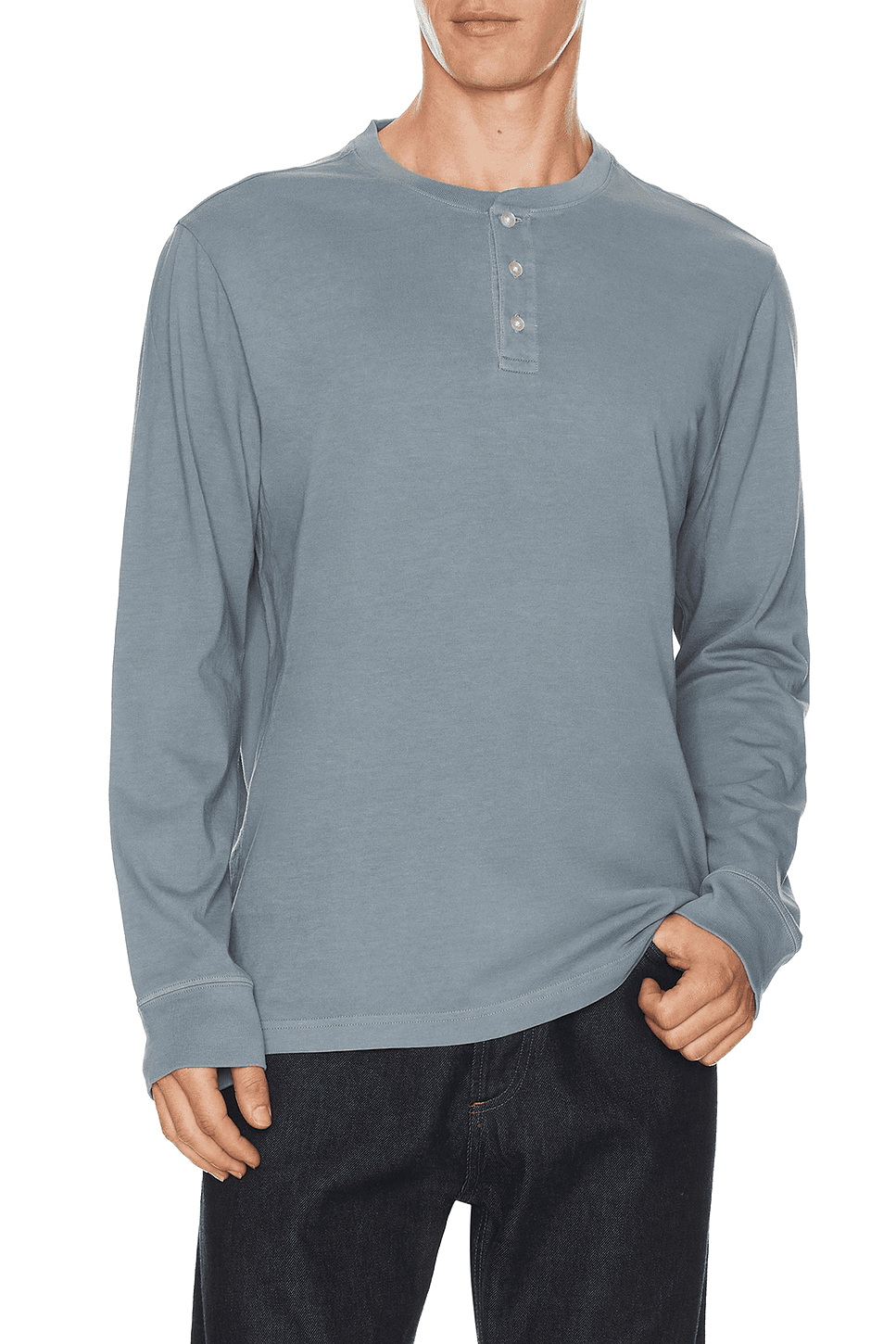 Saltaire Long Sleeve Henley - Image 1