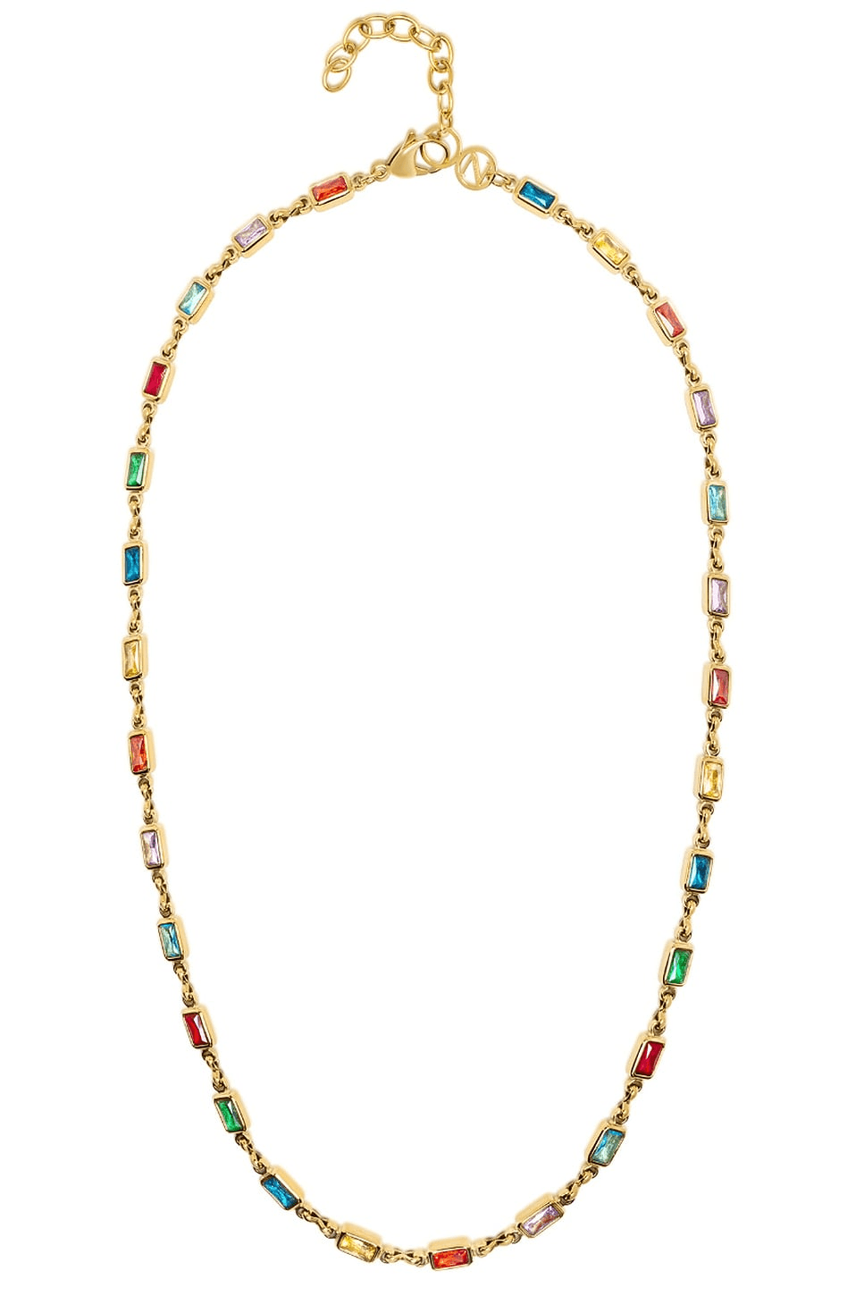 Rectangle Tennis Necklace - Image 1