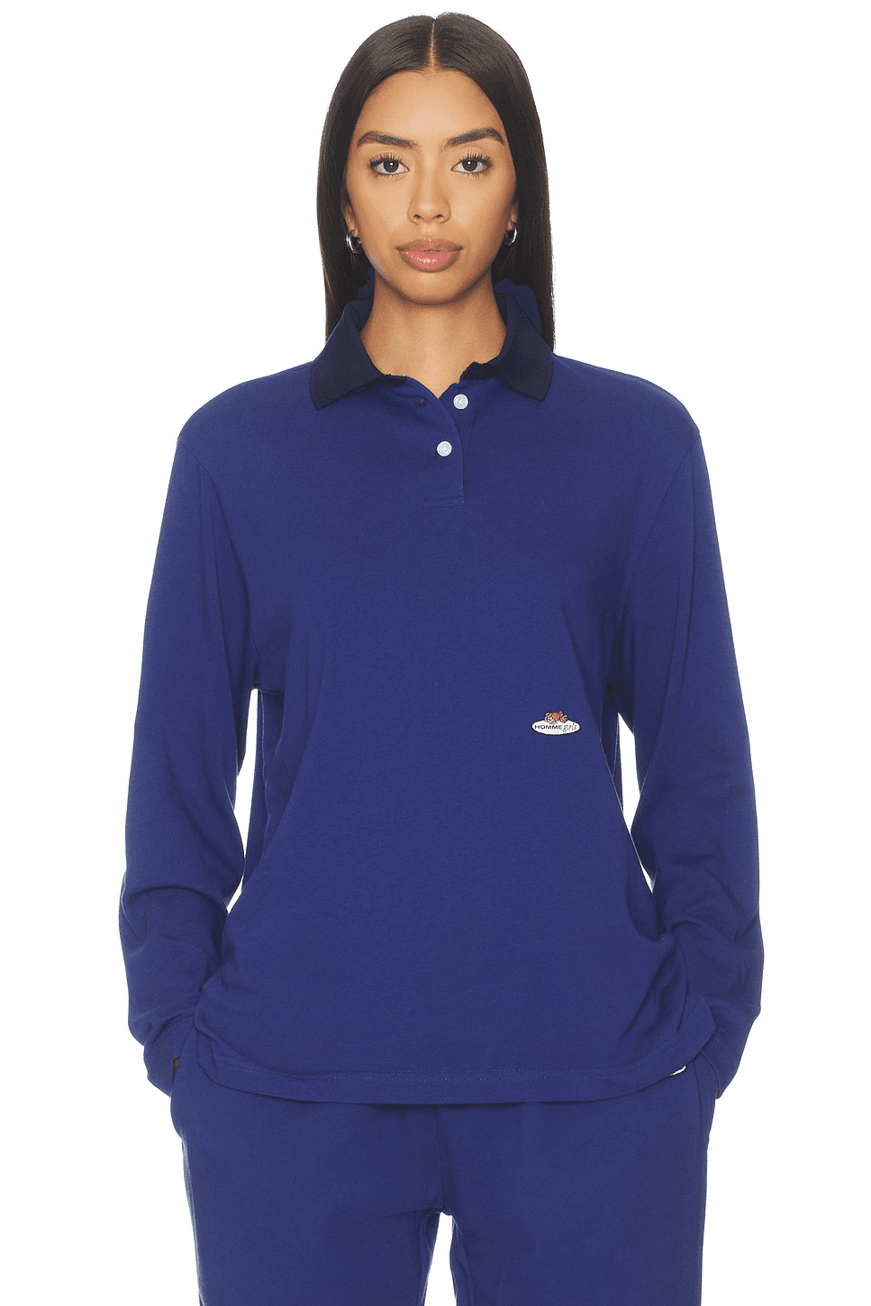 X Fruit Of The Loom Long Sleeve Polo - Image 1