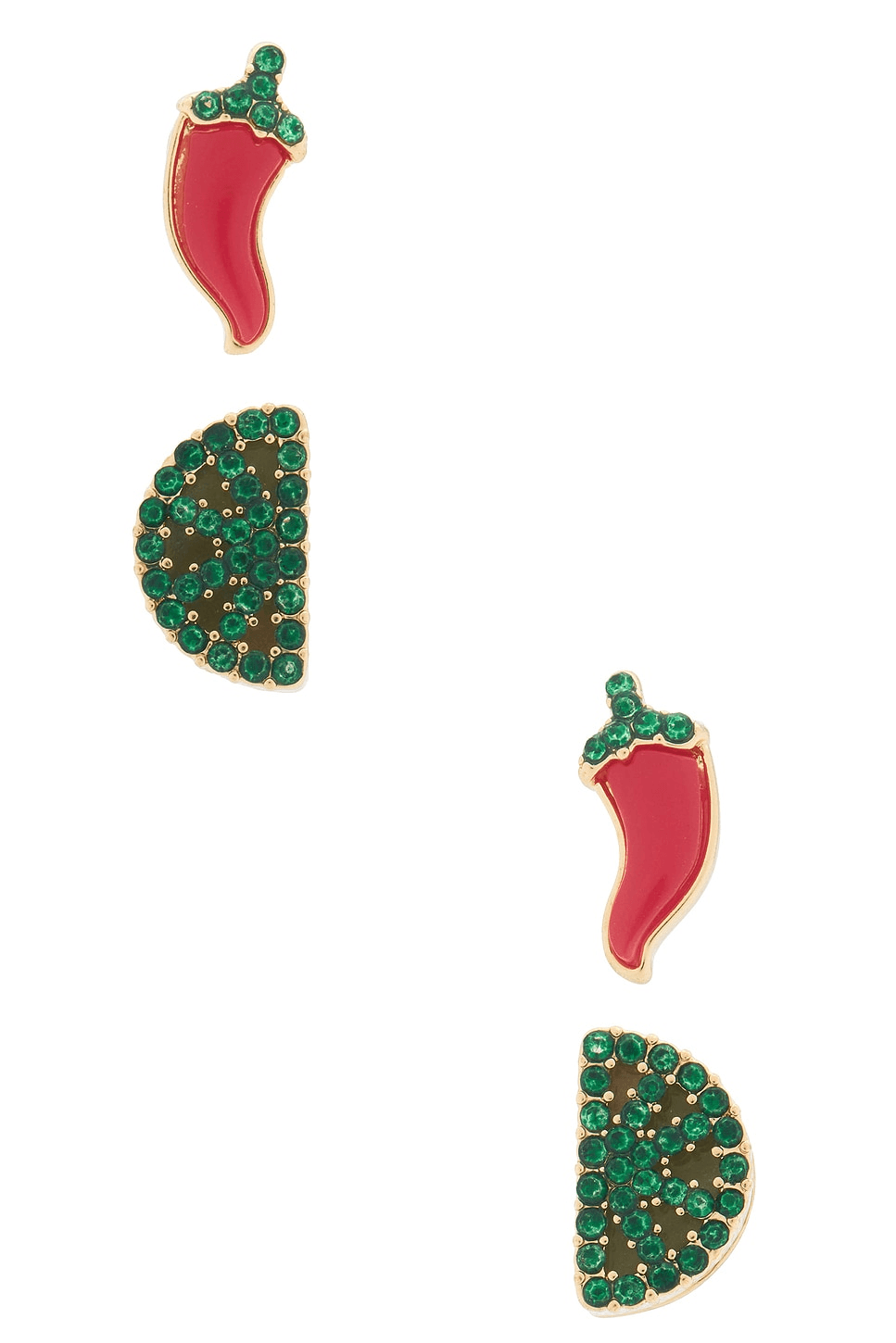 Chili Lime Earrings Set - Image 1