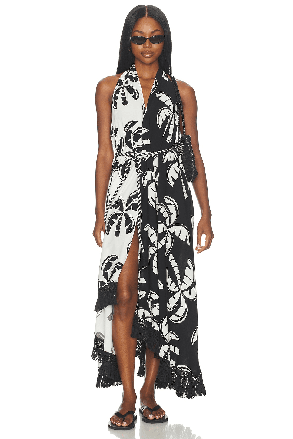 Graphic Palms Dress - Image 1