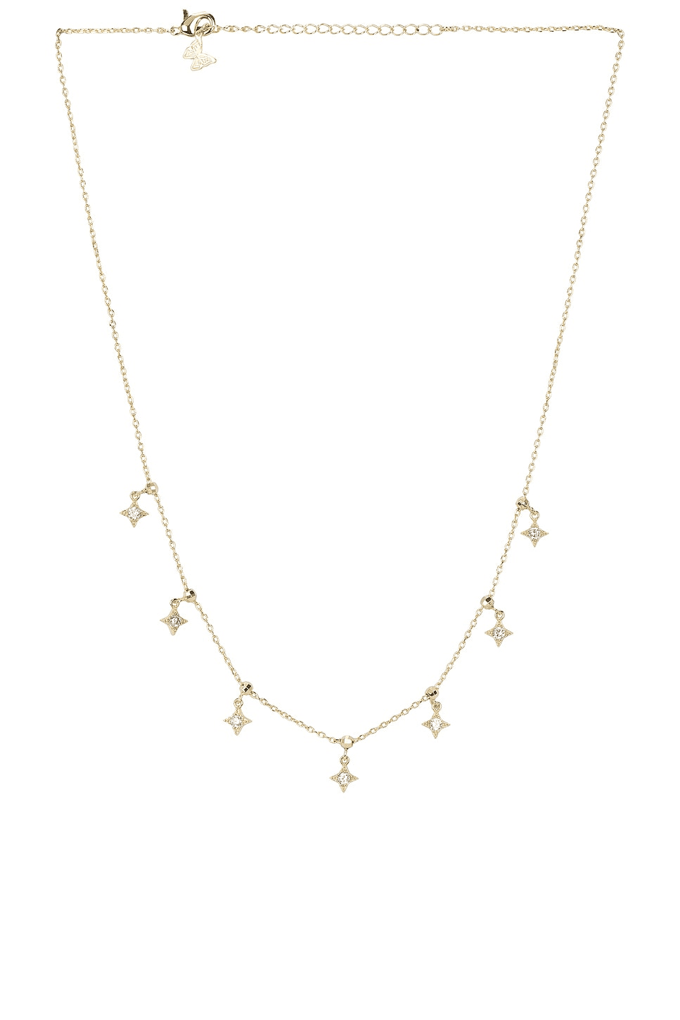 Cz Muli Starburst Dangling Necklace - Image 1