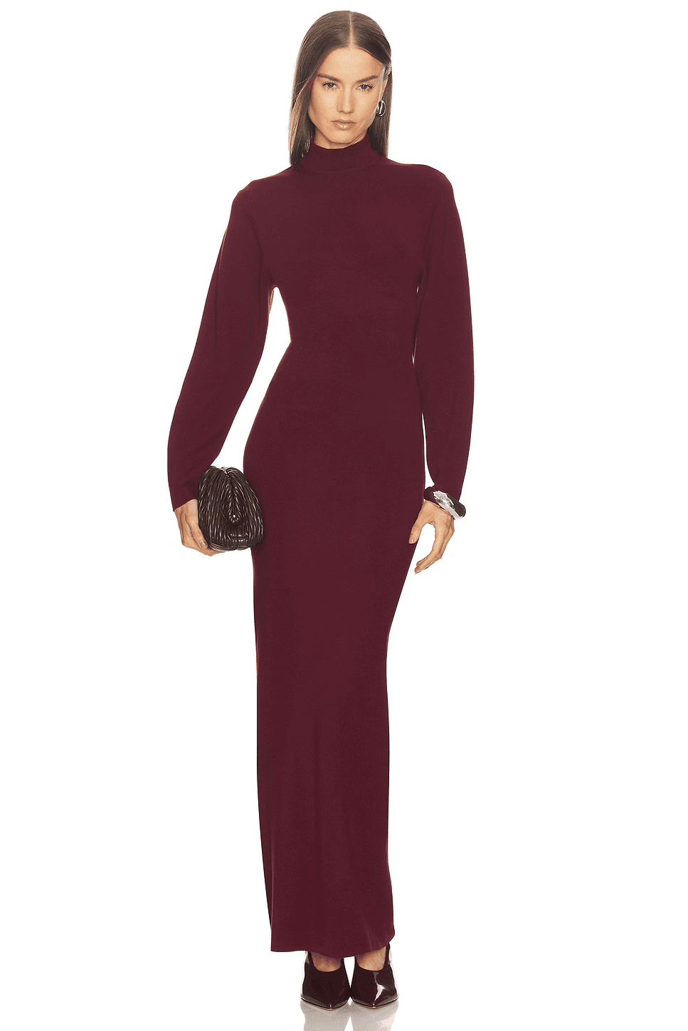 Gloria Mock Neck Maxi Dress - Image 1