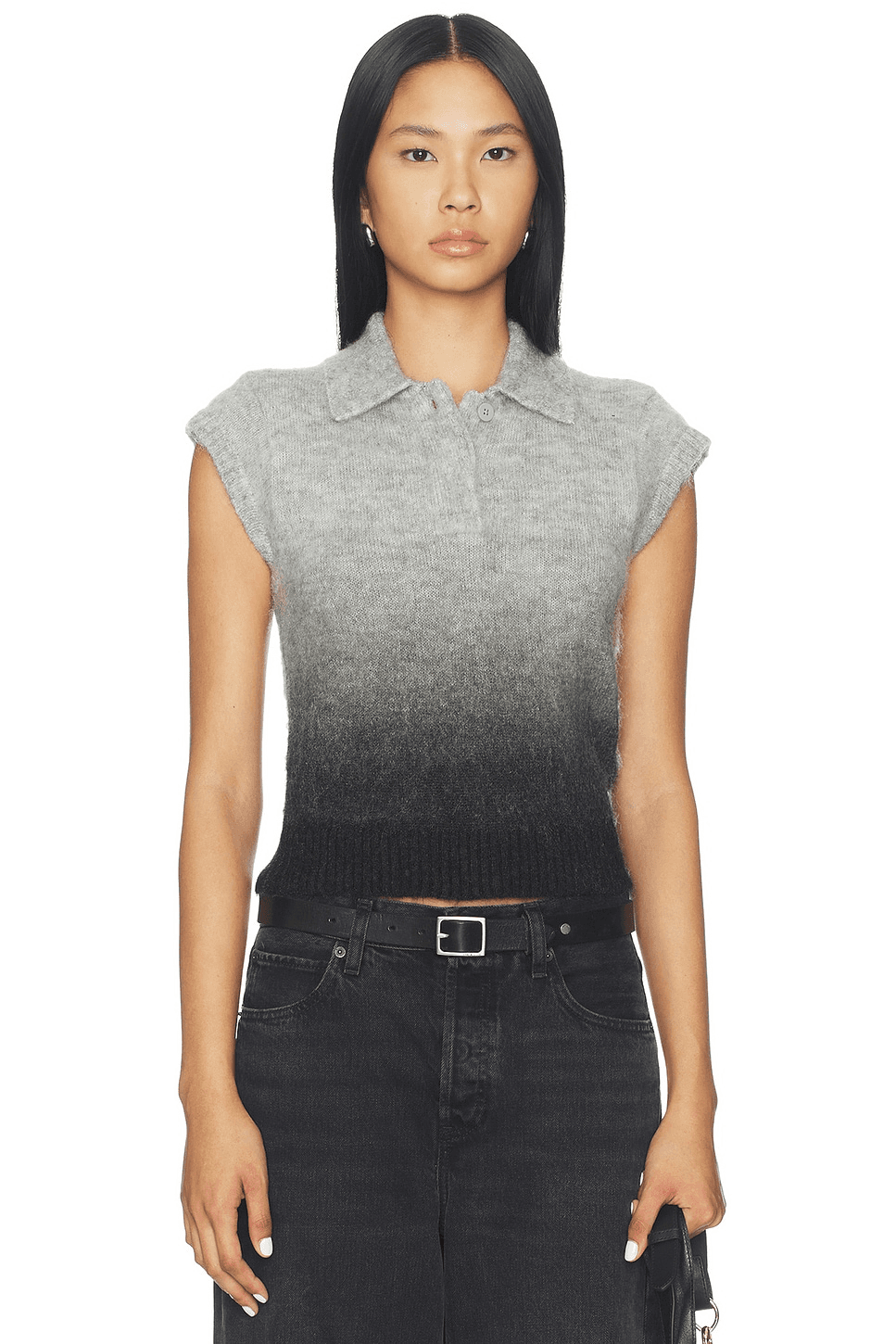 Lexi Knitted Polo Top - Image 1