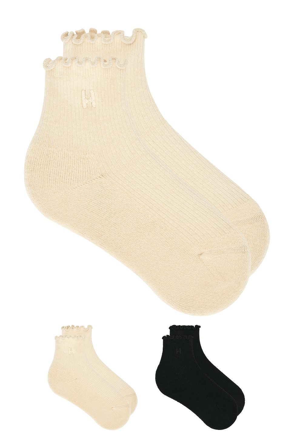 2 Pack Ruffle Sock - Image 1