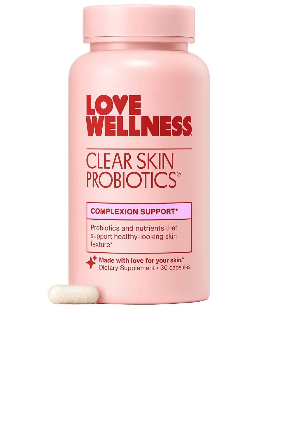 Clear Skin Probiotics Capsules: Complexion Support* - Image 1