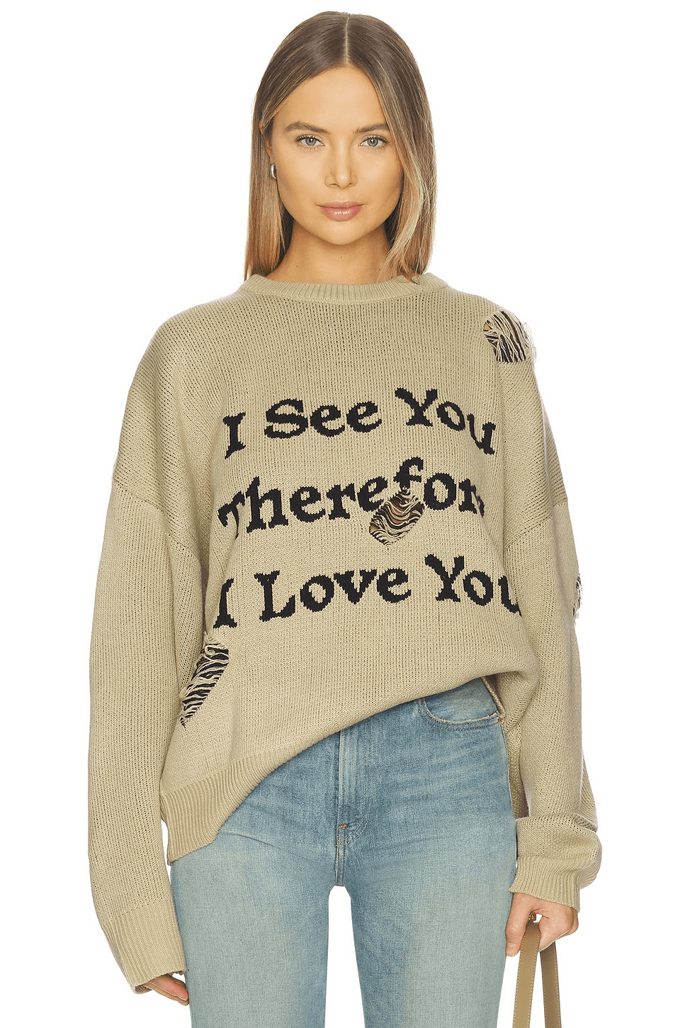 UPRS I See You Jacquard Sweater - Image 1