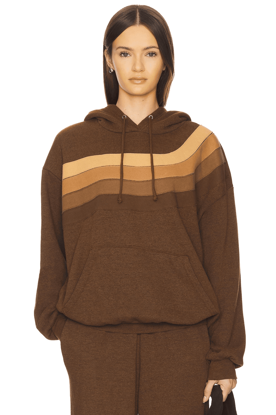 Wave Stripe 4 Relaxed Pullover Hoodie - Image 1