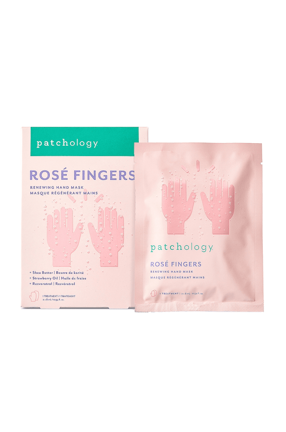MASCARILLA DE MANOS ANTIENVEJECIMIENTO HIDRATANTE DE DEDOS DE ROSA ROSE FINGERS HYDRATING ANTI-AGING HAND MASK - Image 1