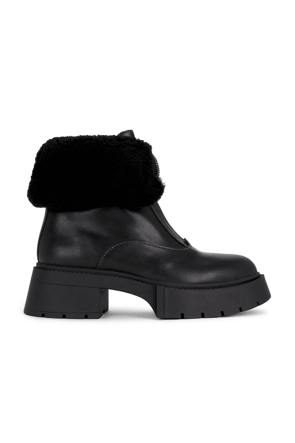 Leah Platform Shearling Zip Bootie - Image 1