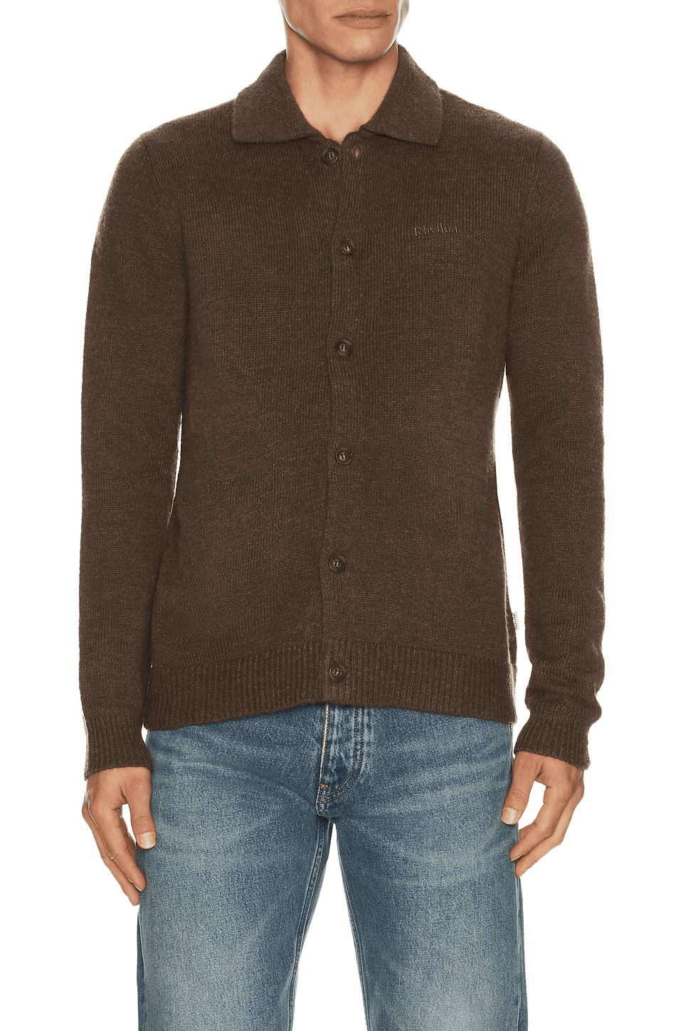 Mohair Button Up Knit Cardigan - Image 1
