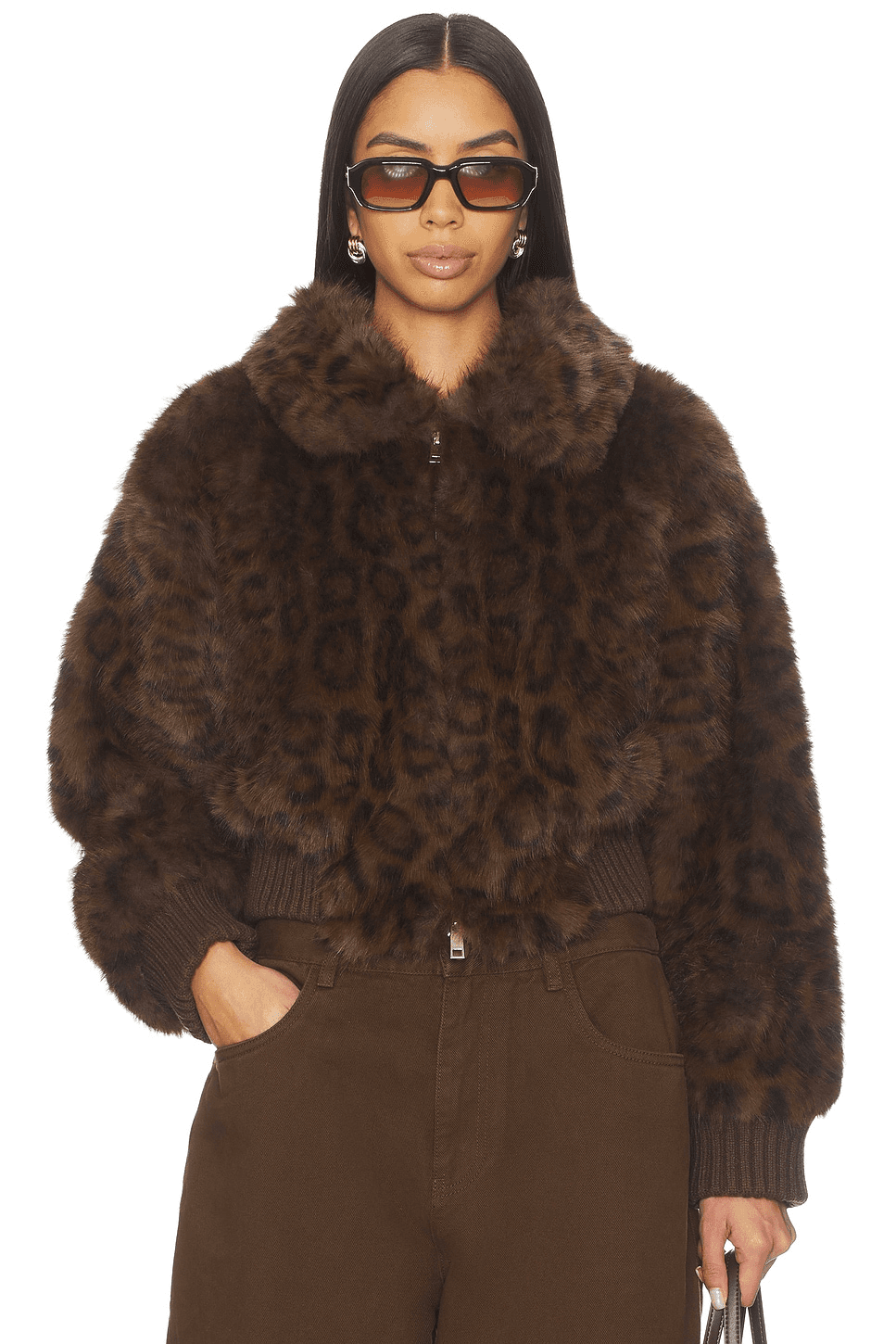 Hailey Faux Fur Bomber - Image 1