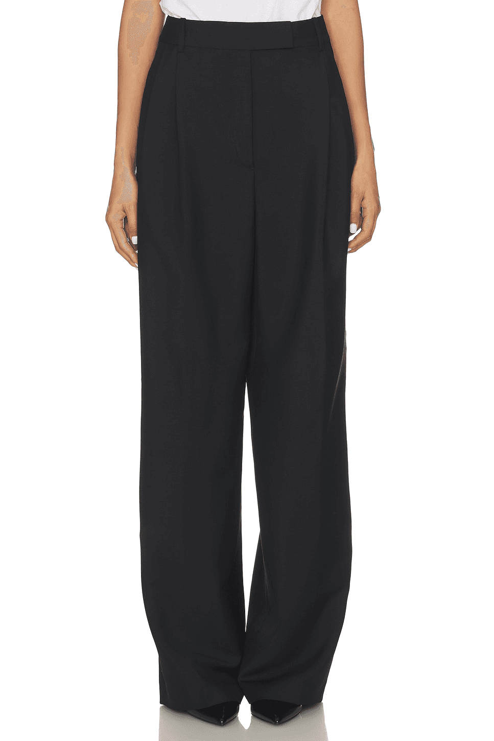 Mid-Waist Tailored Trousers - Image 1