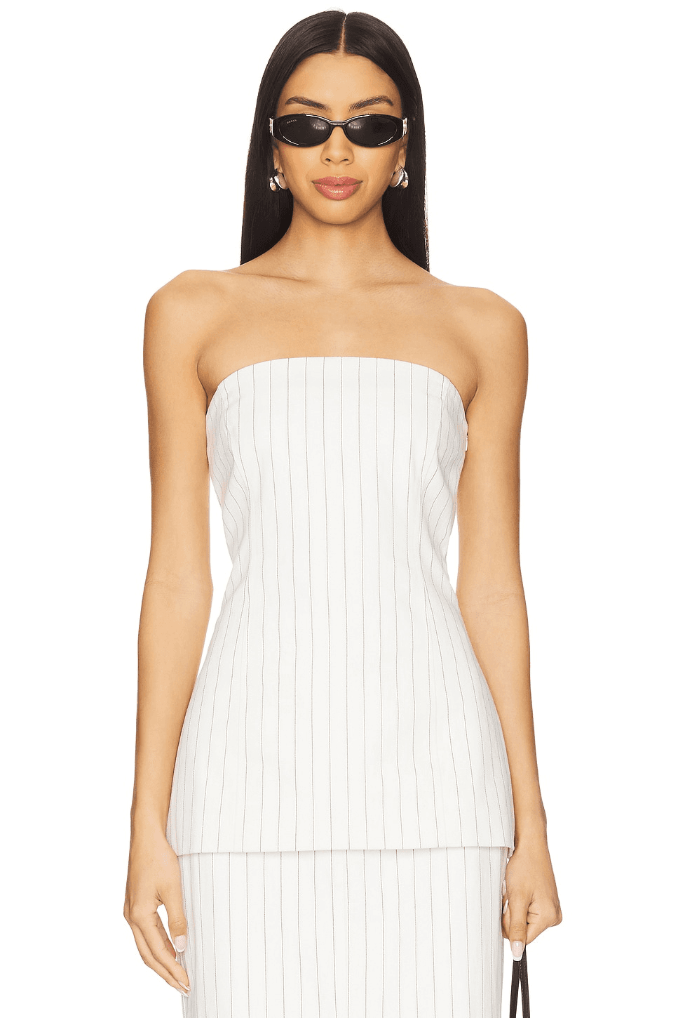 Dionne Denim Pinstripe Top - Image 1