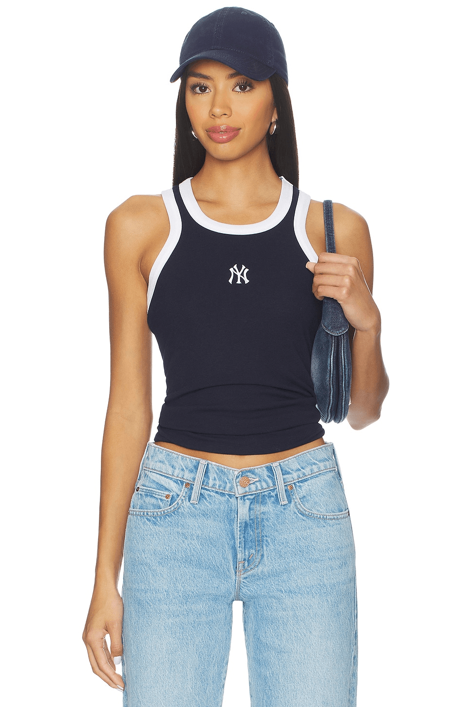 x REVOLVE Yankees Scoop Armhole Rib Tank Top - Image 1