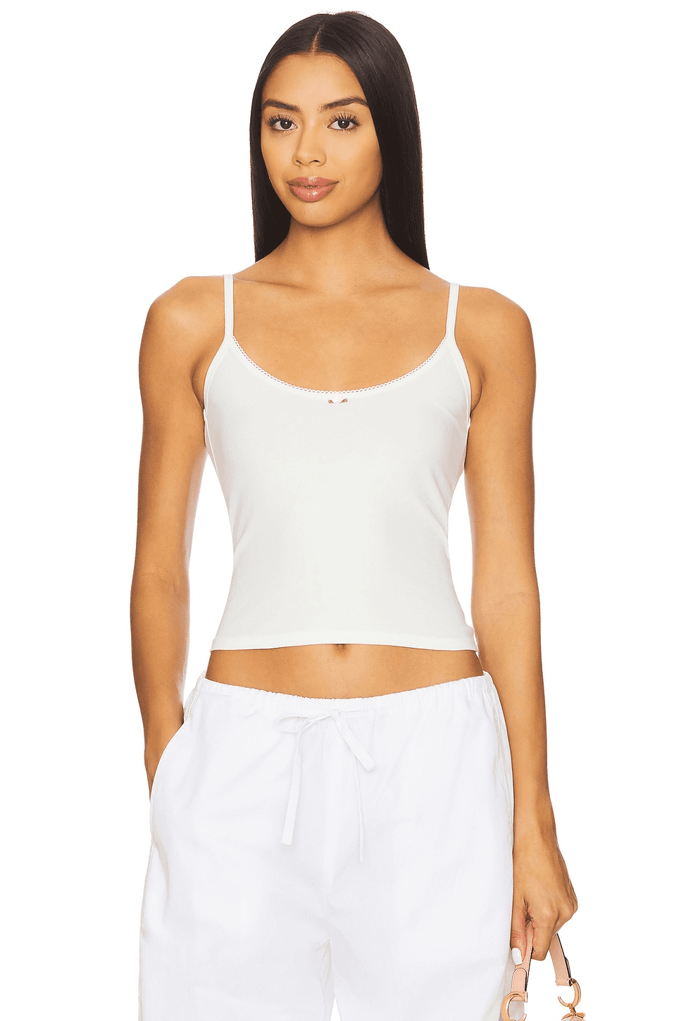 Scoop Back Crop Cami Top - Image 1