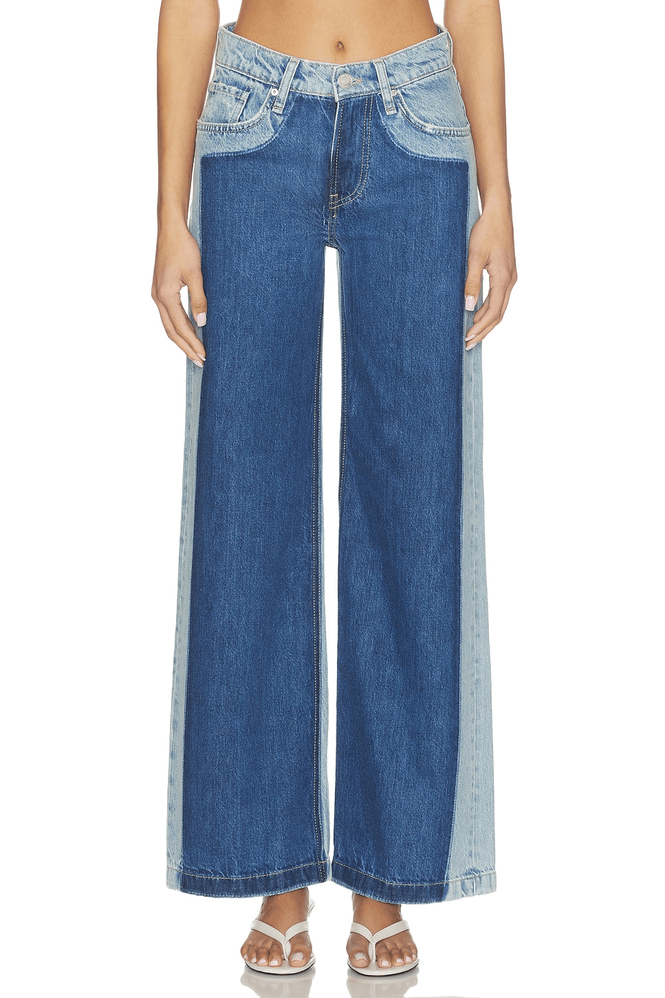 Rylee Low Rise Loose With Patch Jeans - Image 1