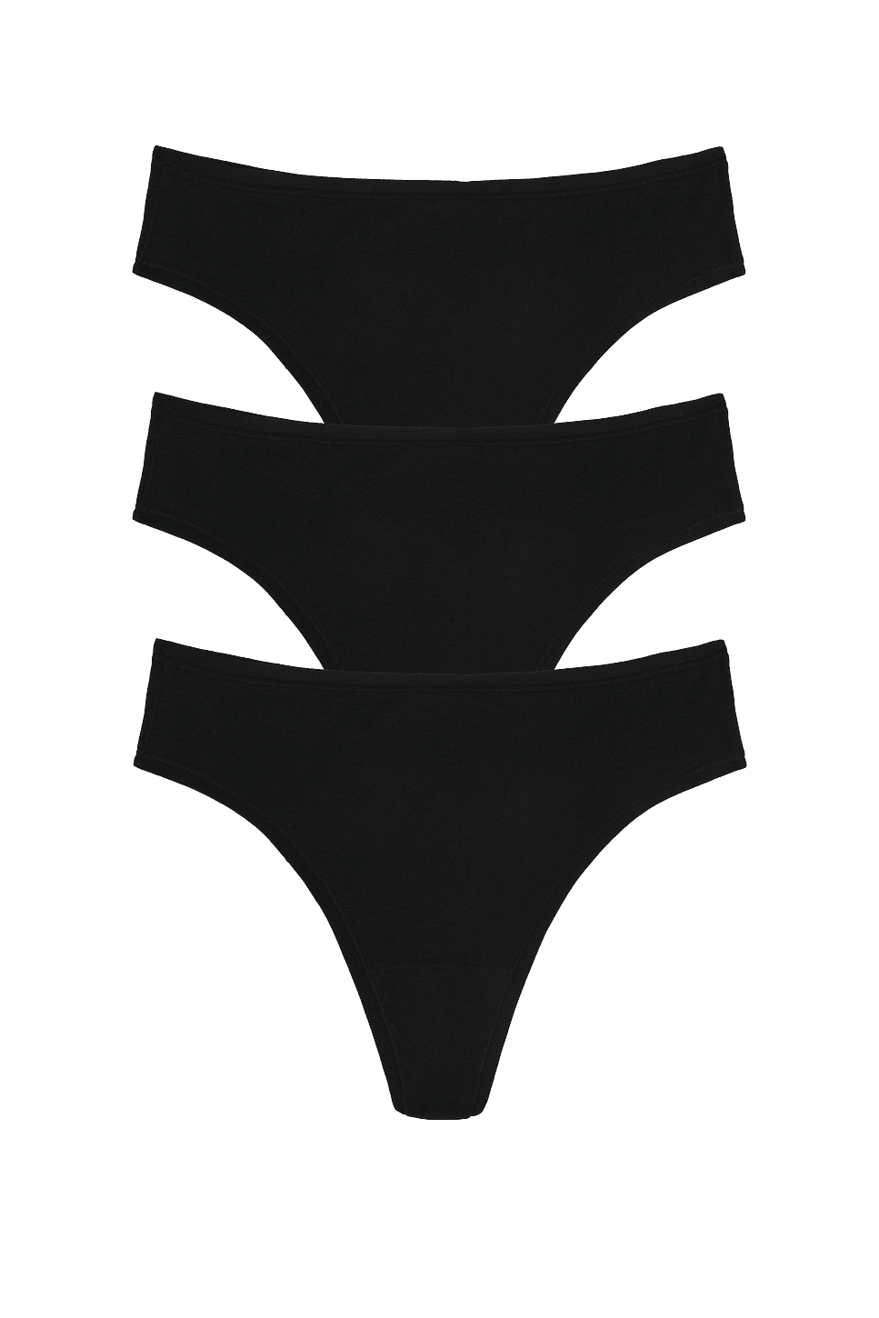 Bliss Bare Cotton Thong 3-pack - Image 1