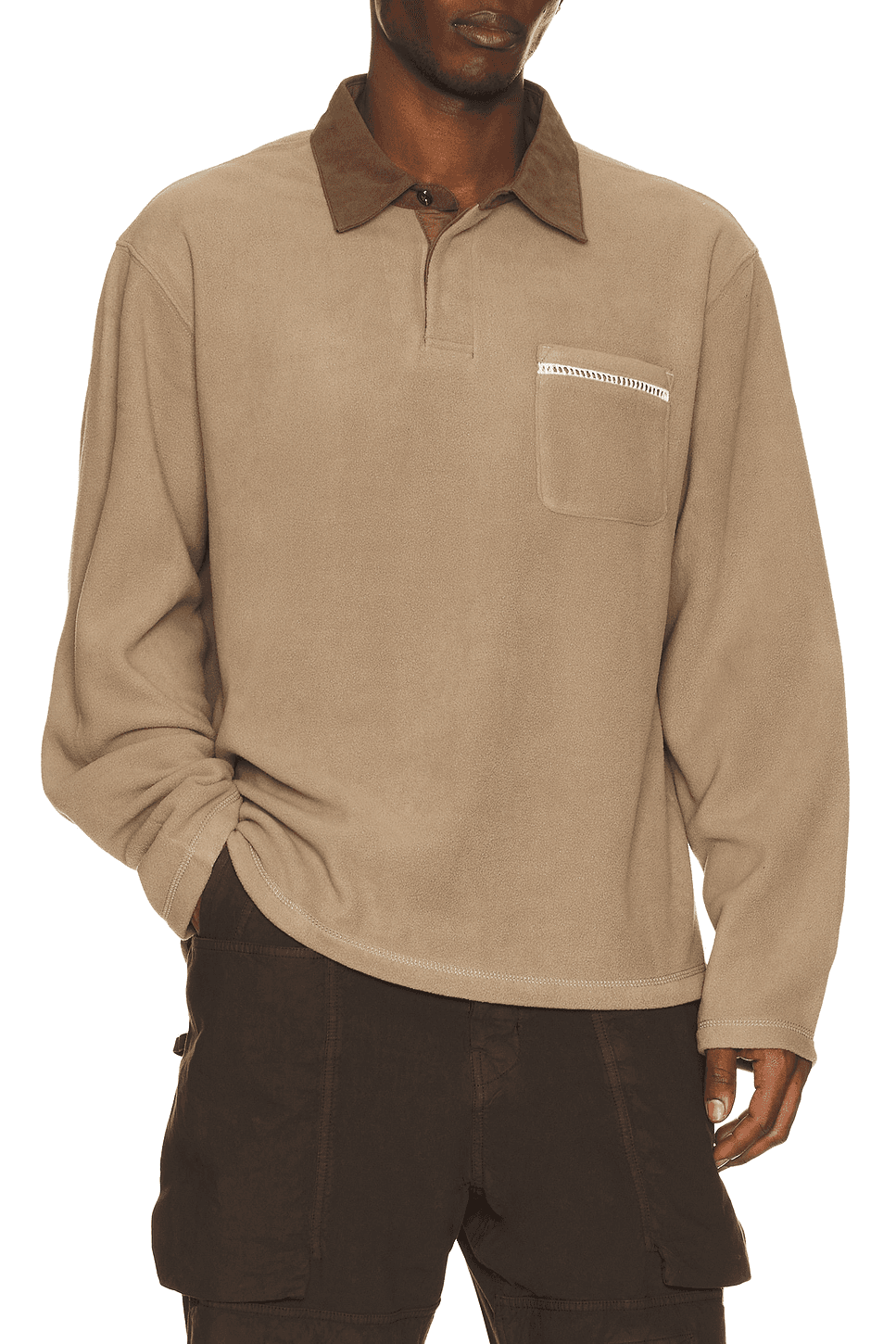 Ladder Polar Fleece Polo - Image 1
