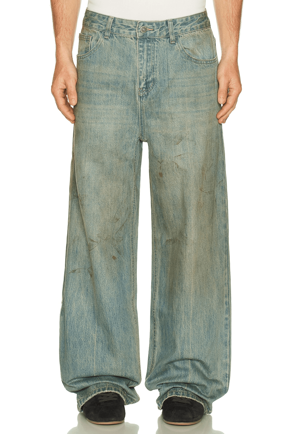 Lacy Baggy Jeans - Image 1