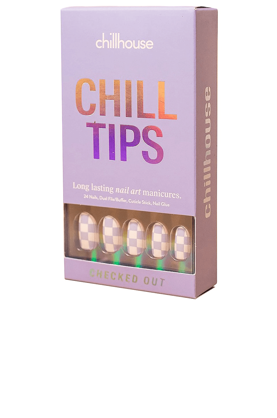 Checked Out Chill Tips Press-On Nails - Image 1