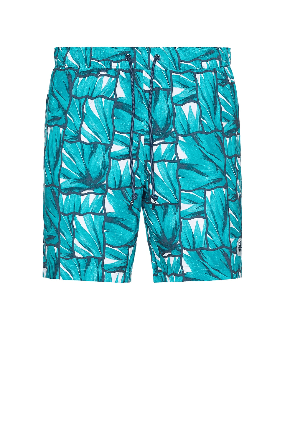 7" Volley Agave Print Swim Shorts - Image 1