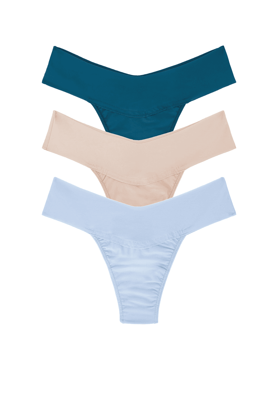 3 Natural Rise Thongs - Image 1