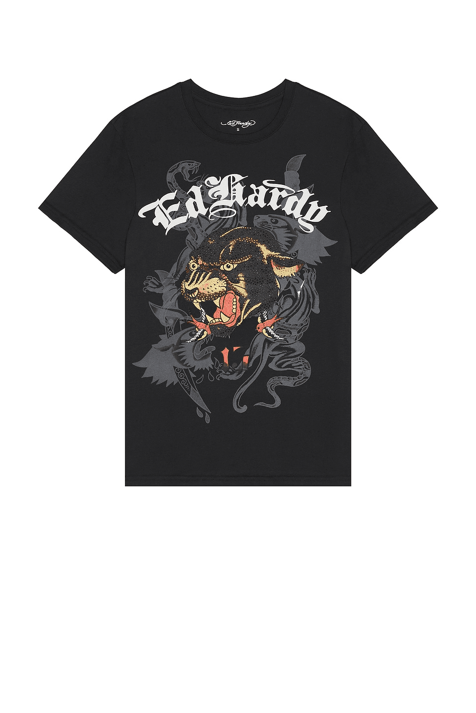 Panther Head Rhinestone Tee - Image 1
