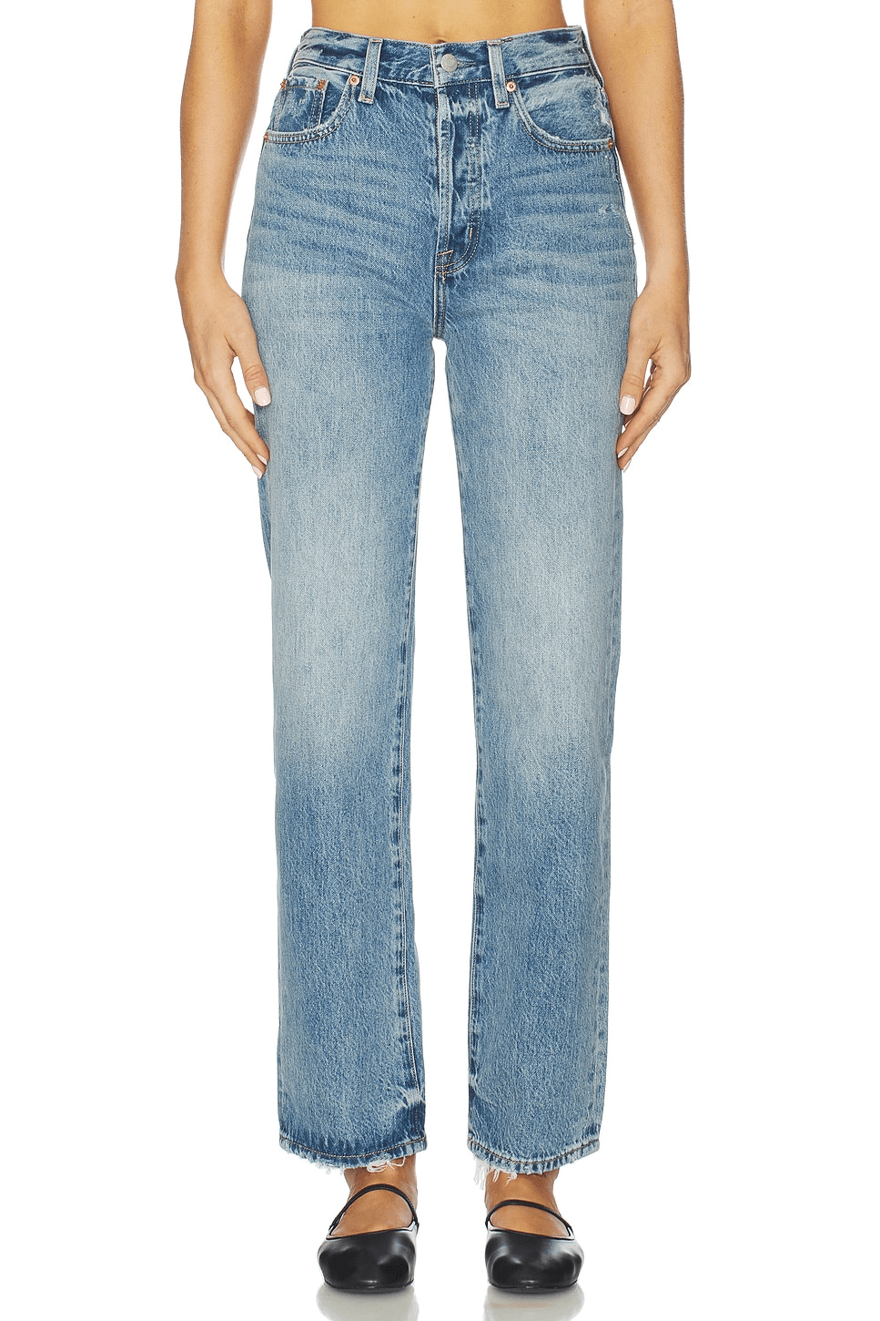 Cassie Super High Rise Straight Jeans - Image 1