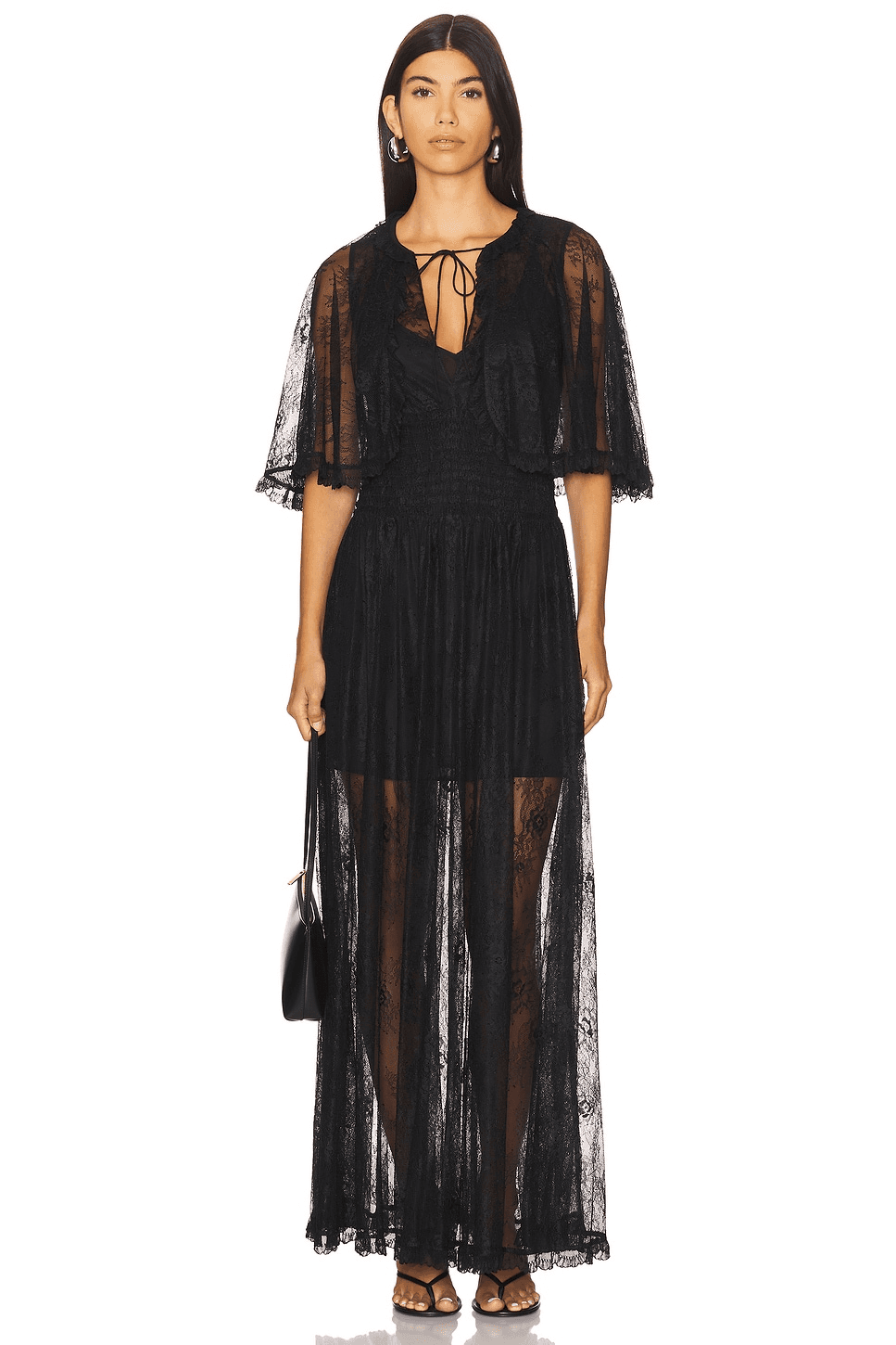 Tissy Lace Gown With Detachable Slip - Image 1