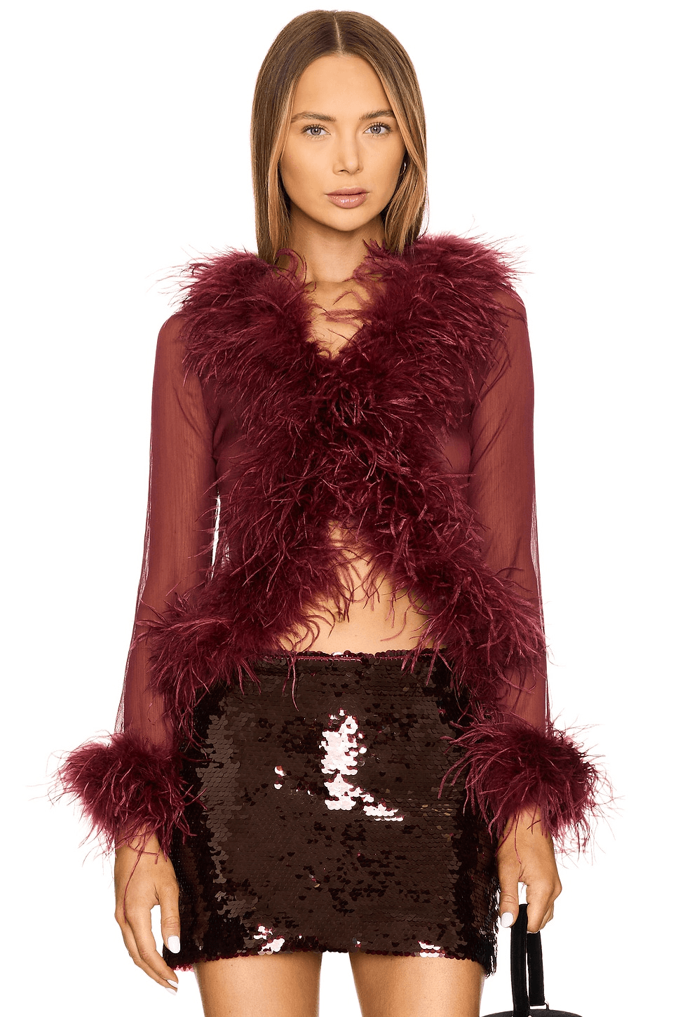 Gigi Feather Blouse - Image 1