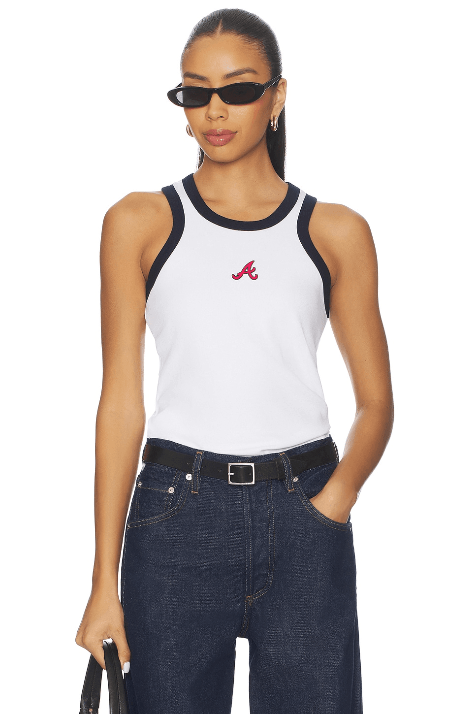 x REVOLVE Braves Scoop Armhole Rib Tank Top - Image 1