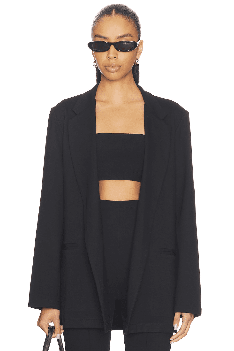 Ponte Knit Oversized Blazer - Image 1