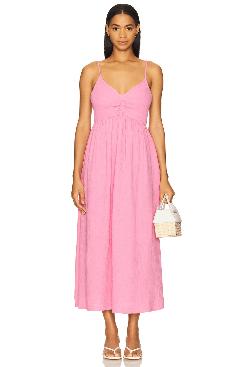 Gauze Tie Strap Dress - Image 1