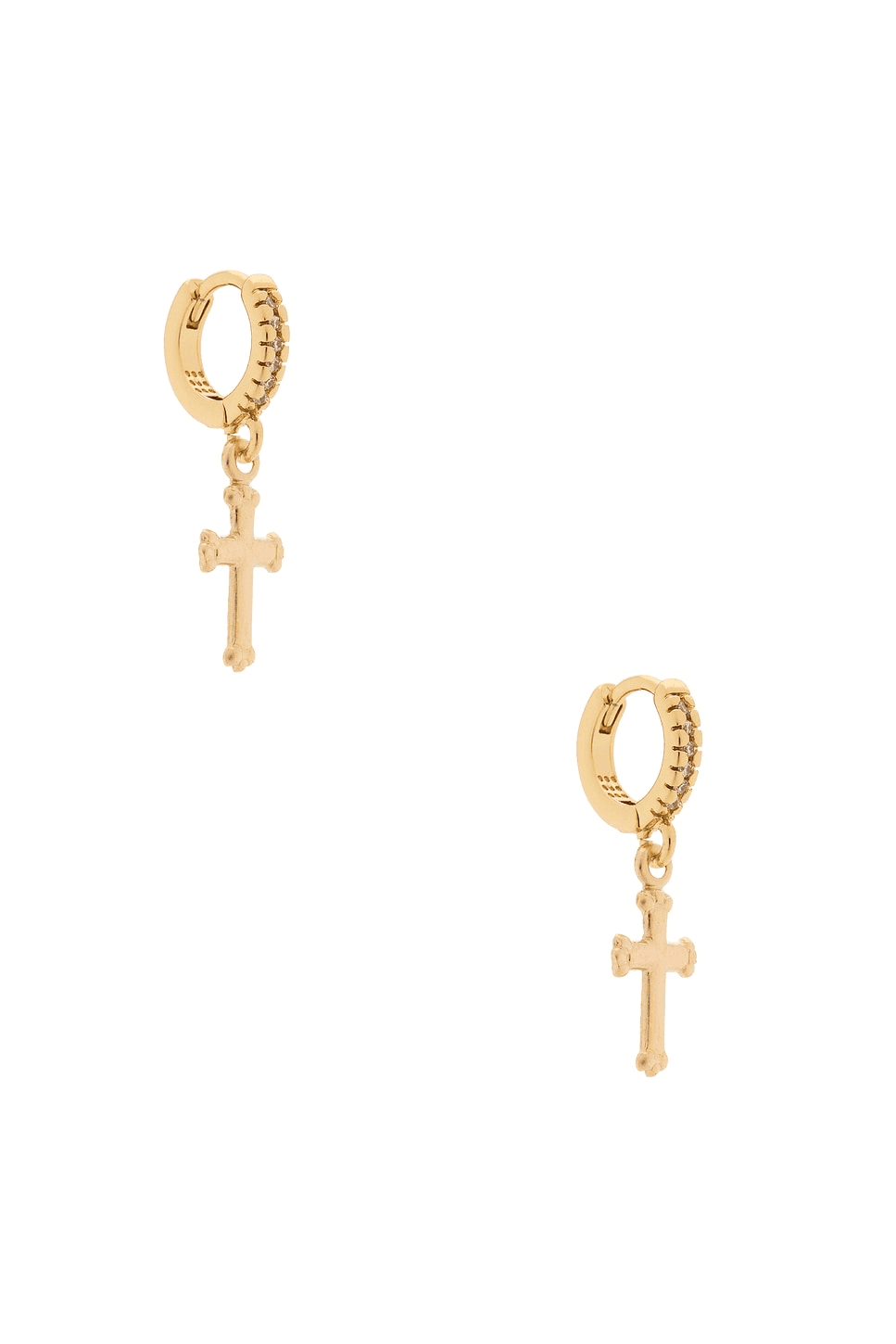 Maldives Cross Hoop Earrings - Image 1