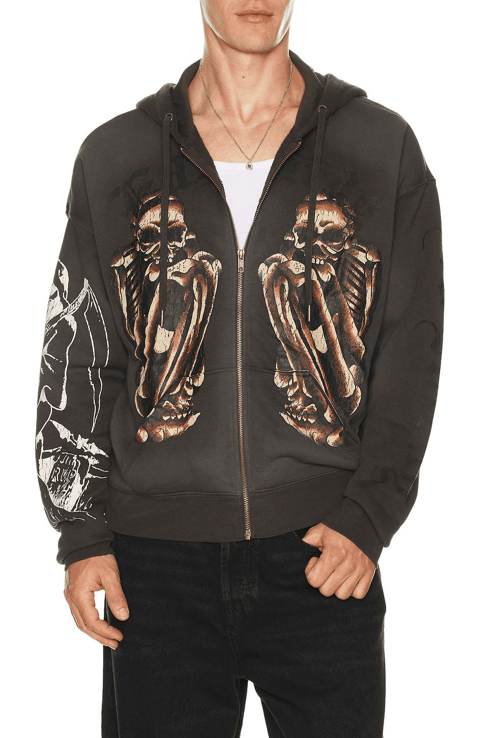 Skeles Boxy Zip Hoodie - Image 1