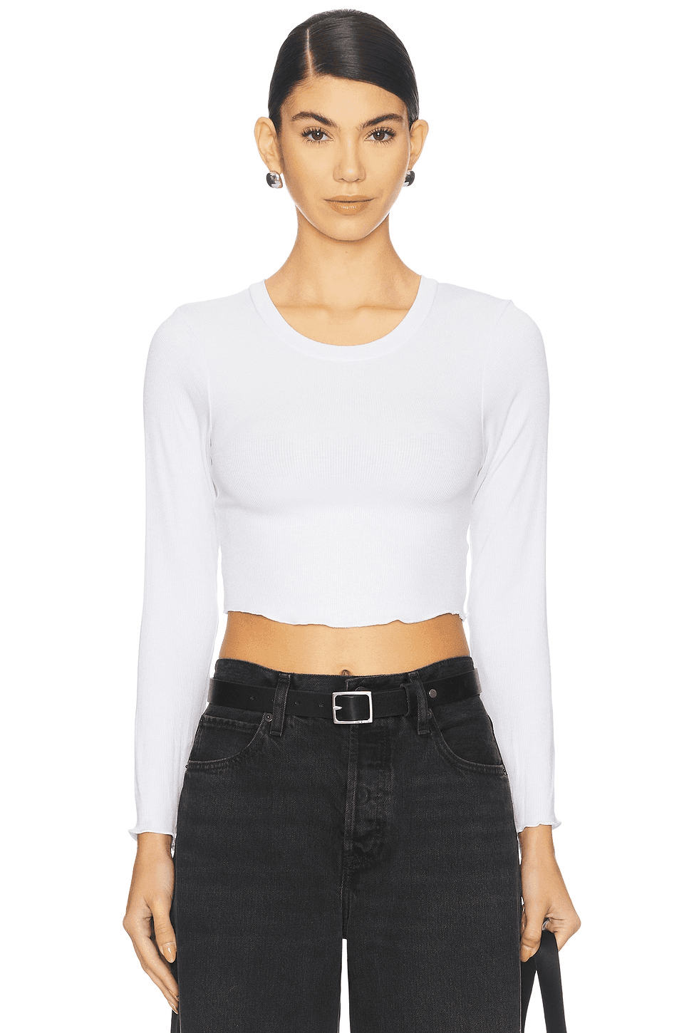 Arya Cropped Long Sleeve Top - Image 1