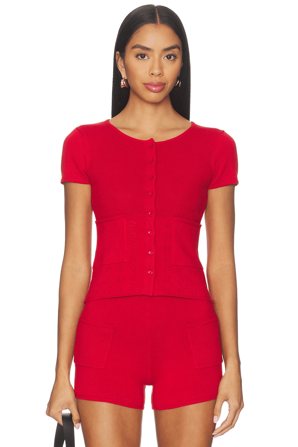 Marie Knit Polo Top - Image 1