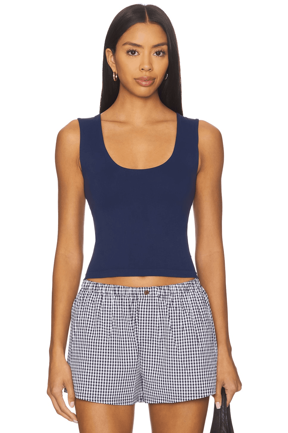 x Intimately FP Clean Lines Muscle Cami In Peacoat - Image 1