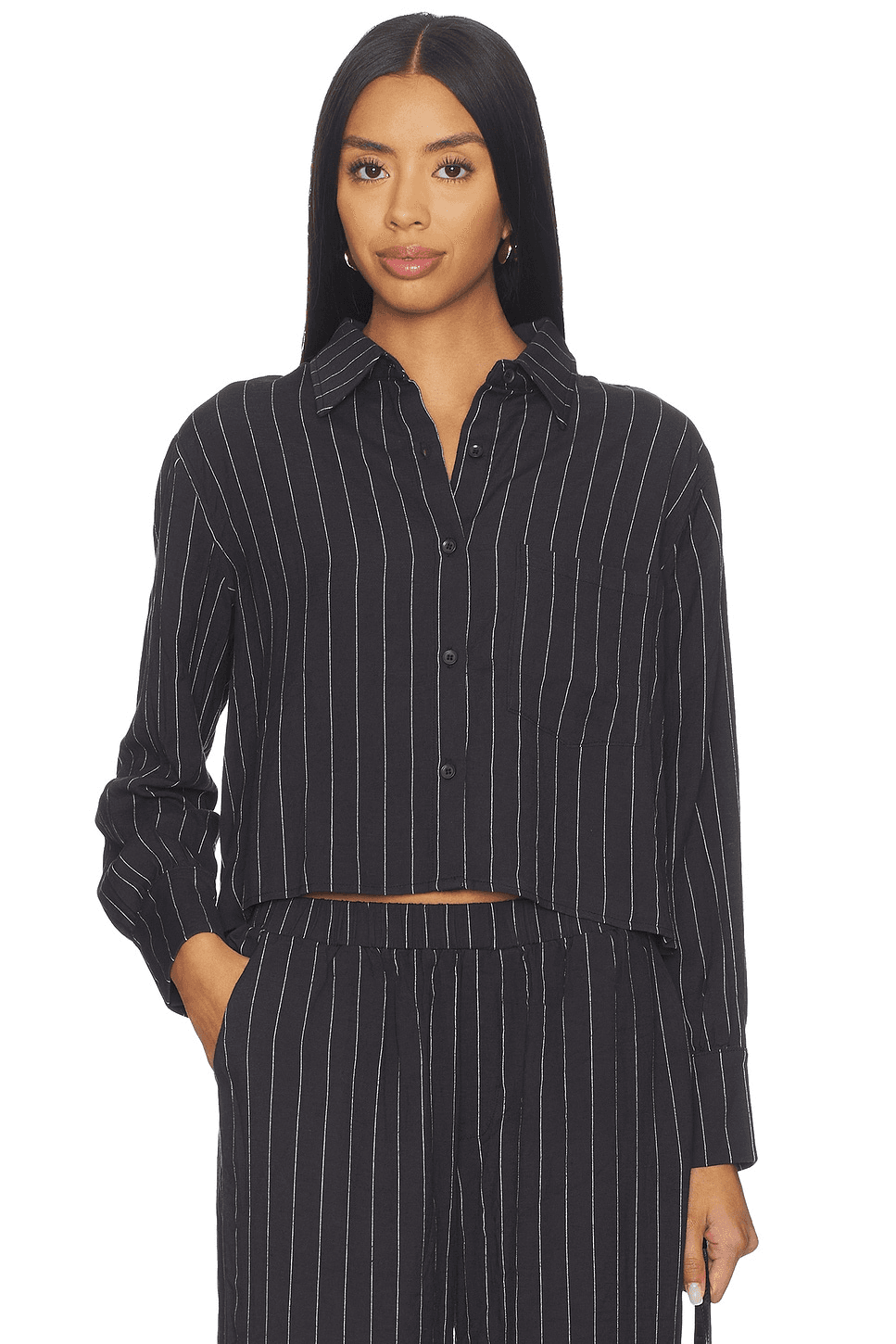 Boxy Button Front Shirt - Image 1
