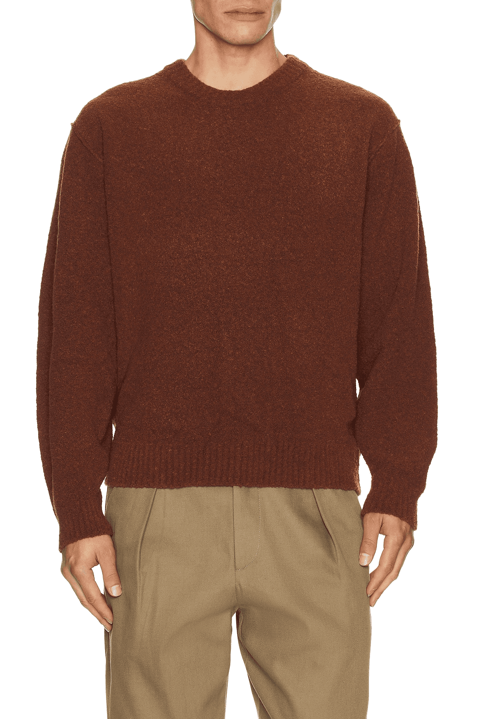 Boucle Reverse Seam Pullover - Image 1