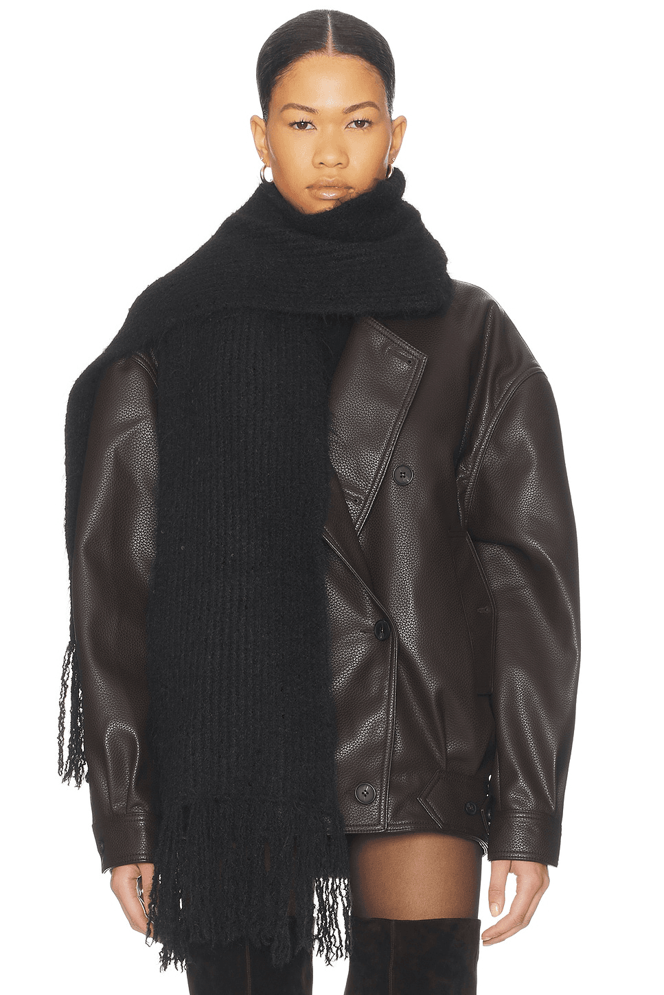 Rib Knit Scarf - Image 1