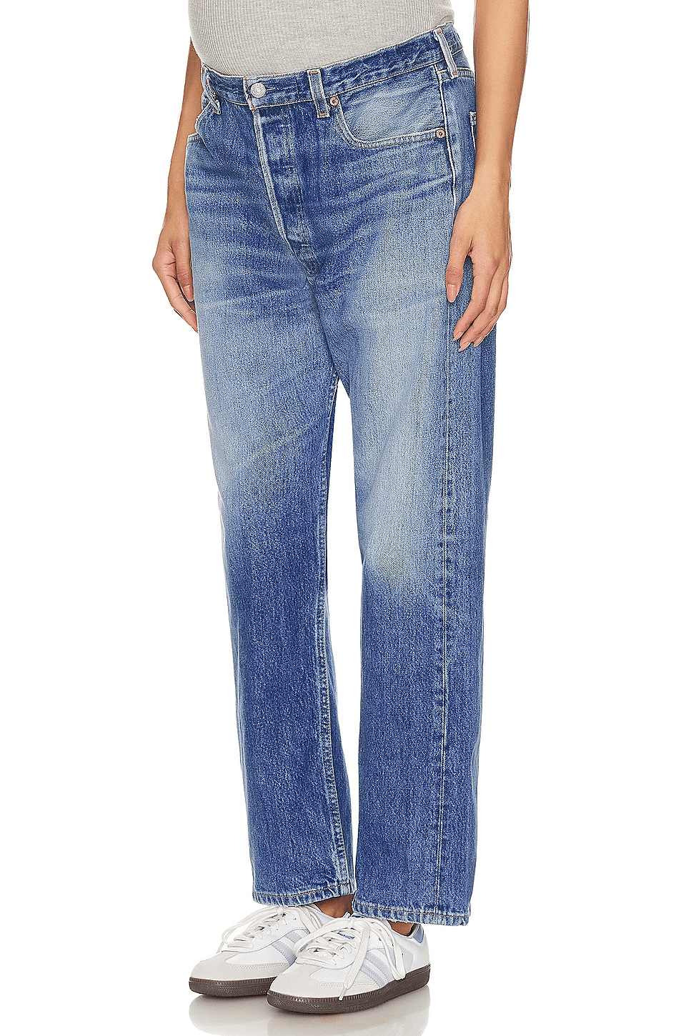 Vintage Maternity Baggy Jeans - Image 1