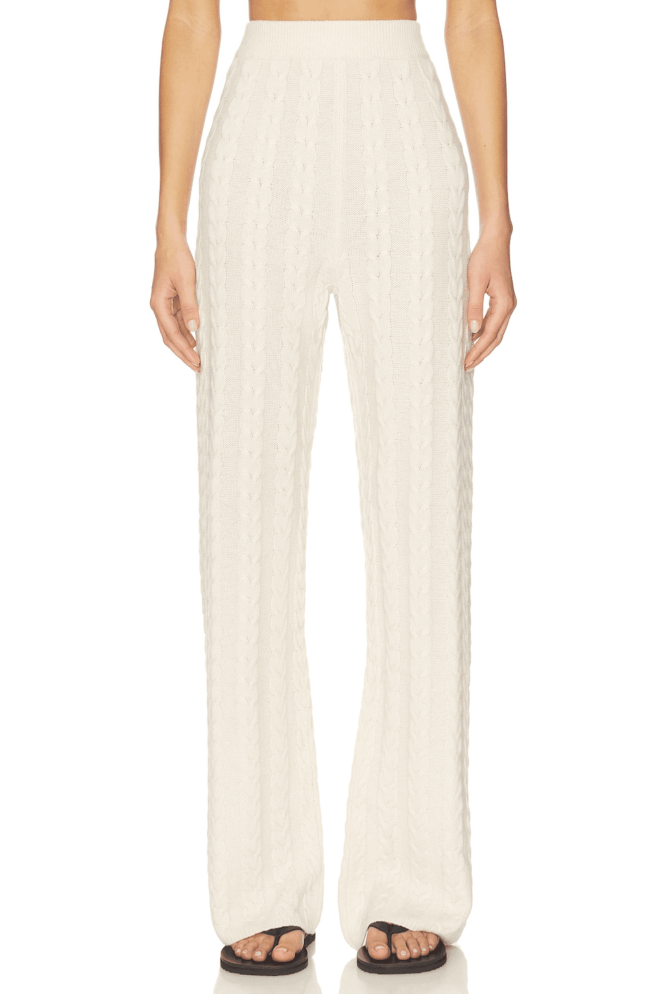 Cashmere Cable Straight Leg Pant - Image 1
